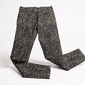 J. McLaughlin Size 6 Leopard Animal Print Stretch Skinny Jeans Pants